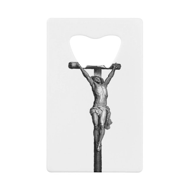 Jesus Cross Credit Card Bottle Opener (Front)