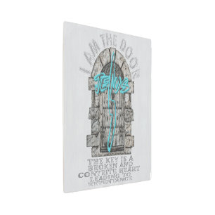 Jesus Cross Guarding a DoorT-Shirt Metal Print