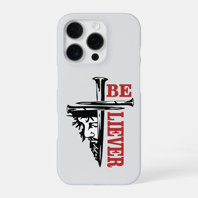 Jesus Cross Nail Design – Powerful Christian iPhone Case (Back)