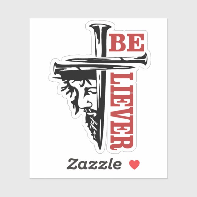 Jesus Cross Nail Design – Powerful Christian Sticker (Sheet)