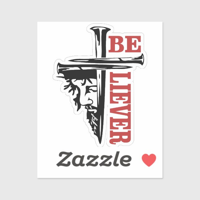 Jesus Cross Nail Design – Powerful Christian Sticker (Sheet)