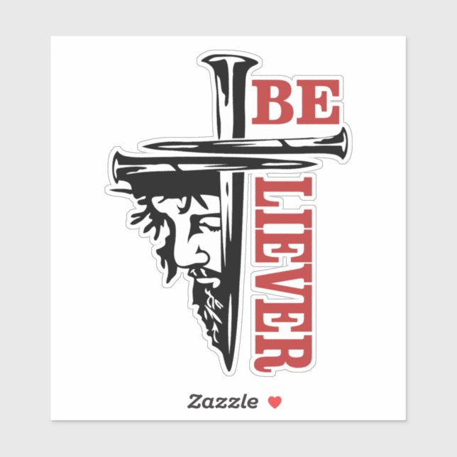 Jesus Cross Nail Design – Powerful Christian Sticker (Sheet)