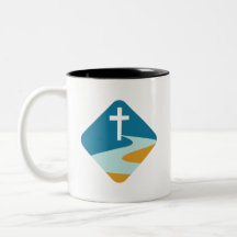 Jesus Cross on a River Mug