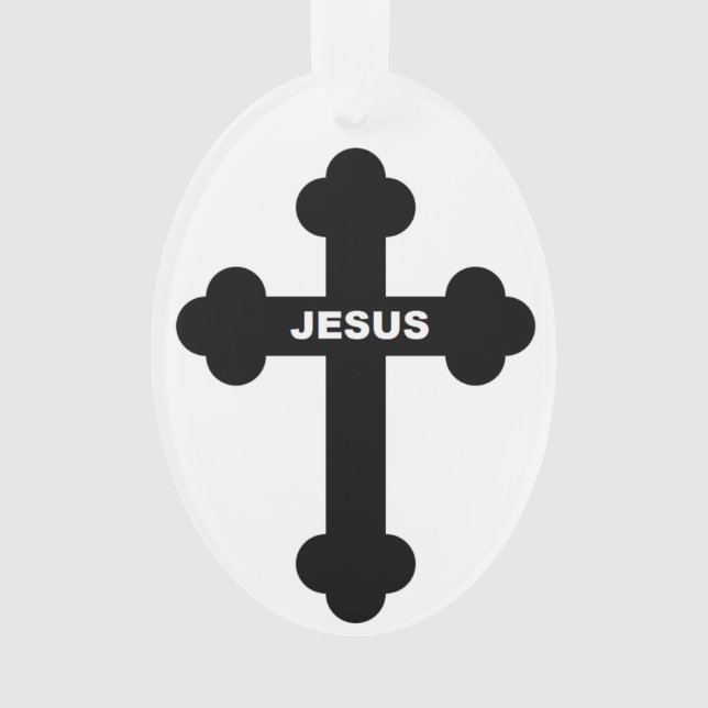 JESUS CROSS ORNAMENT (Front)