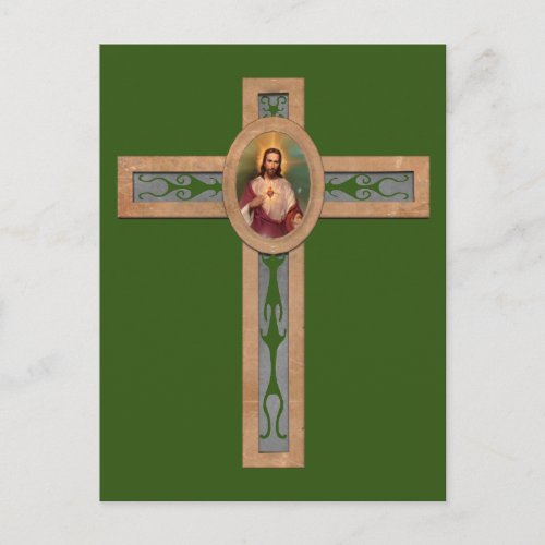 Jesus cross postcard