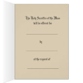 Jesus Cross Rosary Catholic Mass Offering Card (Inside (Right))