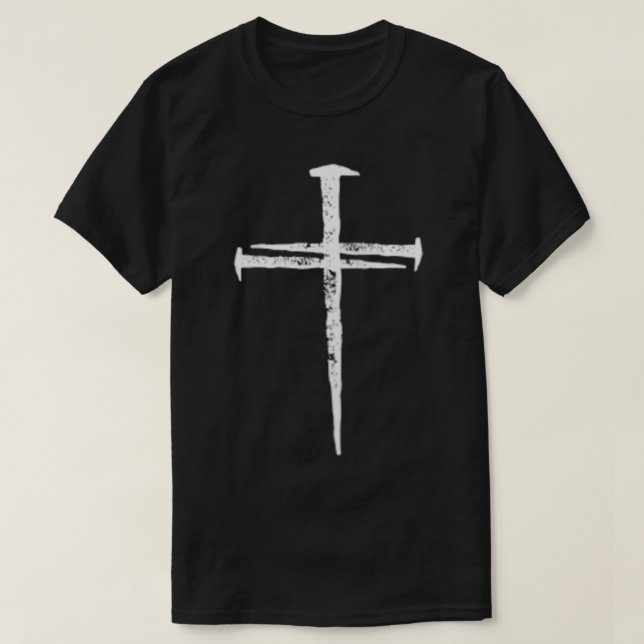 Jesus Cross Three Nails Christian Vintage  1  T-Shirt (Design Front)