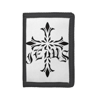 Jesus, cross tri-fold wallet
