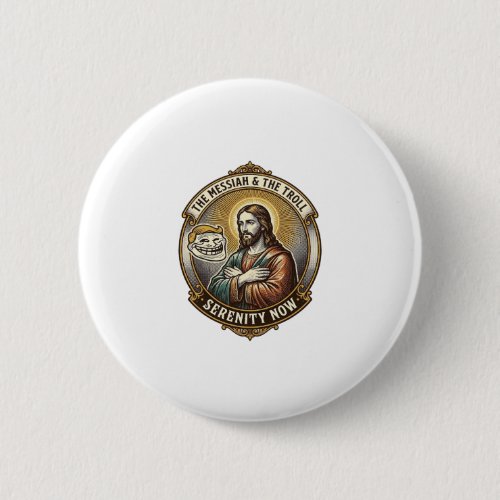 Jesus Crossing Arms Internet Troll Face Emoji Humo Button