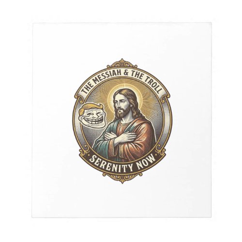 Jesus Crossing Arms Internet Troll Face Emoji Humo Notepad