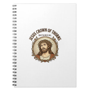 Jesus Crown Of Thorns Botanical Jesus Crown Thorns Notebook
