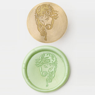 jesus crown of thorns wax seal stamp