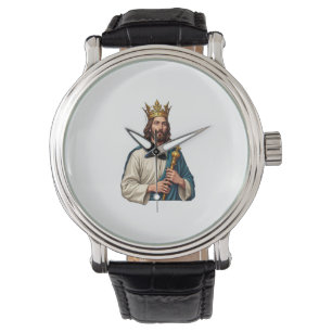 Jesus Crown Scepter Vintage Engraving Shirt 2 Watch