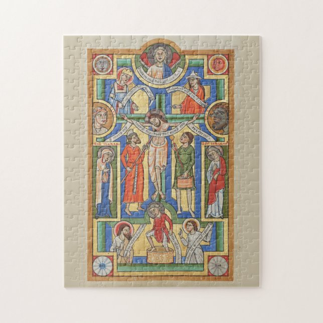 Jesus Crucified Medieval illumination Jigsaw Puzzle (Vertical)