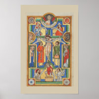 Jesus Crucified Medieval illumination