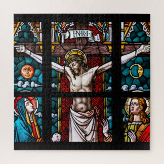 Jesus crucified on Cross Jigsaw Puzzle