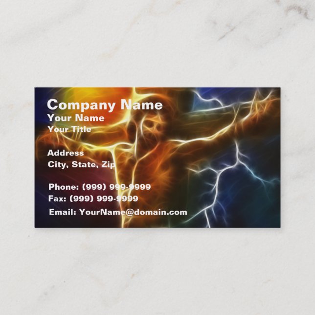 Jesus Crucifixion 2 Business Card (Front)