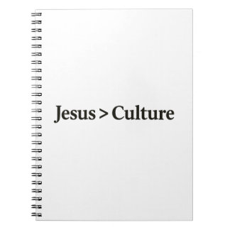Jesus > Culture Tee – Bold Faith. Simple Truth. Notebook