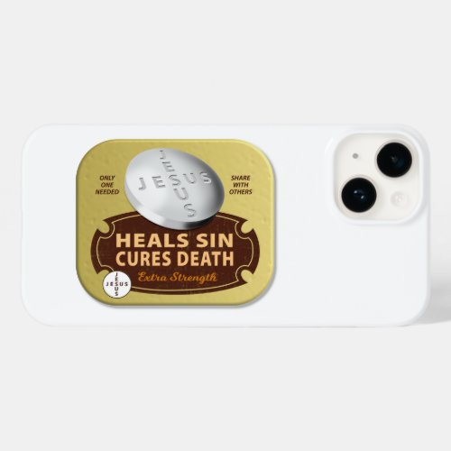 Jesus Cures Pill Christian Religious Faith Tablet Case_Mate iPhone 14 Case