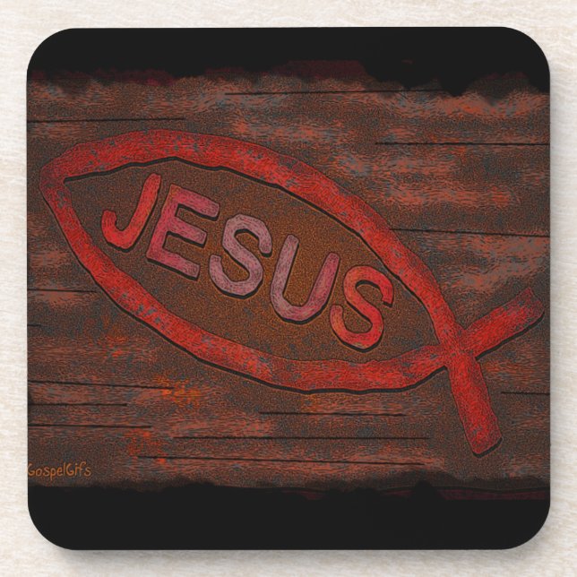 Jesus Customize It Beverage Coaster (Front)