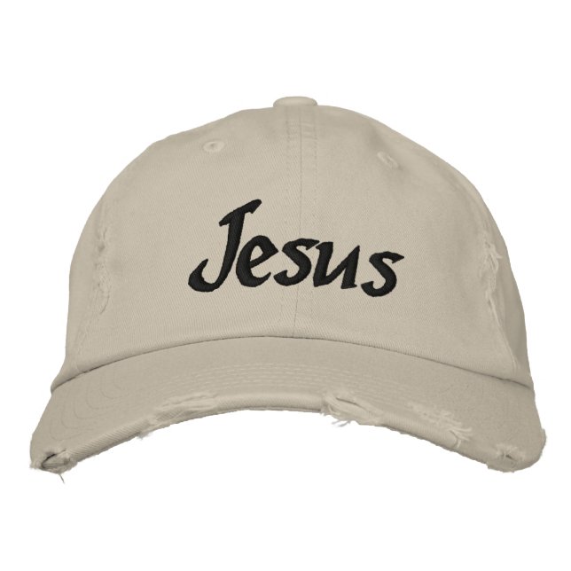 Jesus Customize it Embroidered Baseball Cap (Front)