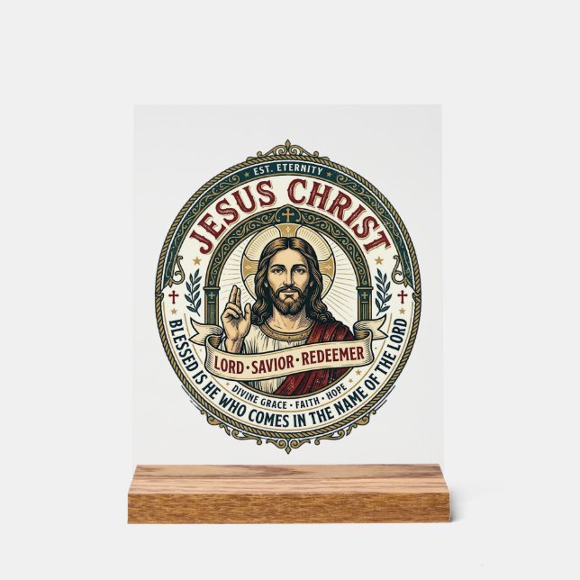 Jesus Dance Ballerina Studio Graphic Tee Christian Acrylic Sign (Front)
