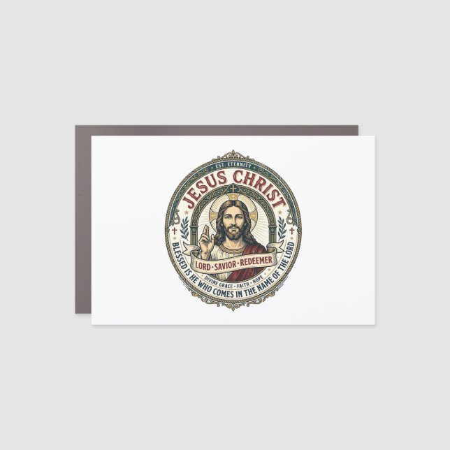 Jesus Dance Ballerina Studio Graphic Tee Christian Car Magnet (Front)