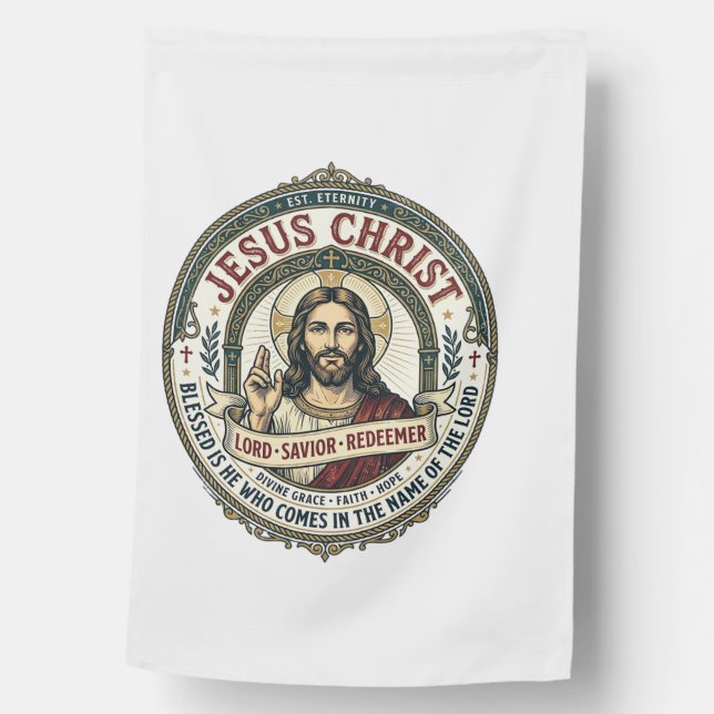 Jesus Dance Ballerina Studio Graphic Tee Christian House Flag (Front)