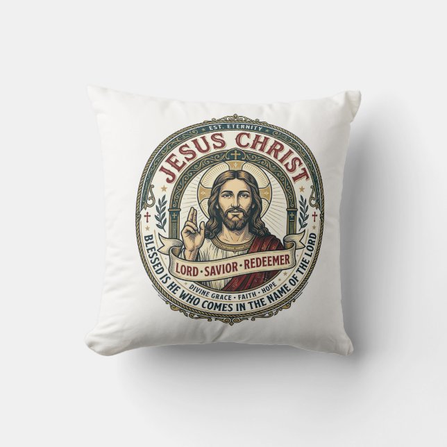 Jesus Dance Ballerina Studio Graphic Tee Christian Throw Pillow (Front)