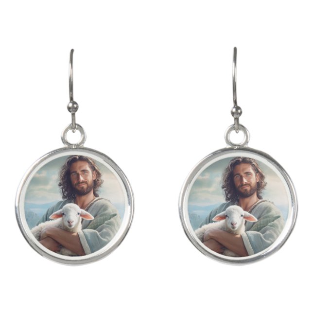 Jesus Dangle Earrings (Front)
