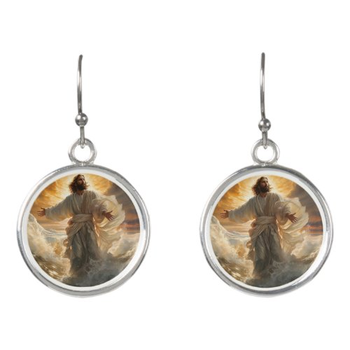 Jesus Dangle Earrings