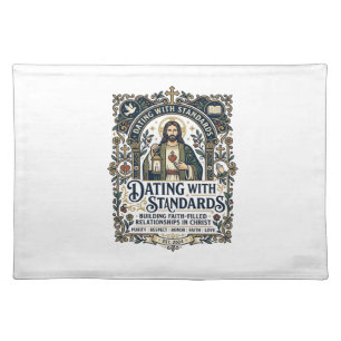 Jesus Dating Christian Relationship Humor Shirt Fa Cloth Placemat