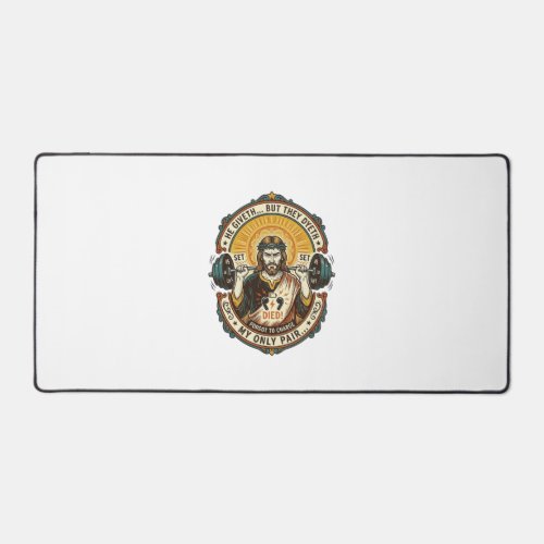 Jesus Dead Headphones Mid Set Silent Workout Gym H Desk Mat