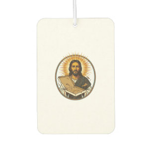 Jesus Deceived By Empty Pizza Box Party Food Humor Air Freshener