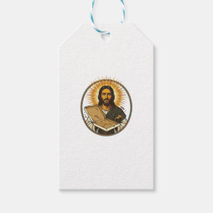 Jesus Deceived By Empty Pizza Box Party Food Humor Gift Tags