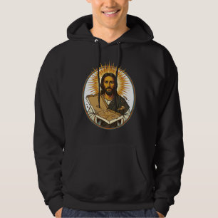 Jesus Deceived By Empty Pizza Box Party Food Humor Hoodie