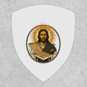 Jesus Deceived By Empty Pizza Box Party Food Humor Patch