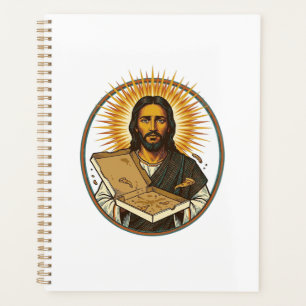 Jesus Deceived By Empty Pizza Box Party Food Humor Planner