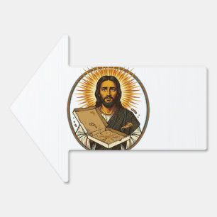 Jesus Deceived By Empty Pizza Box Party Food Humor Sign