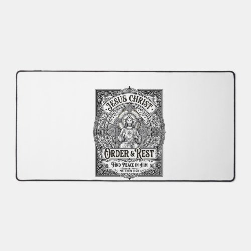 Jesus Declutter Clean Home Shirt Christian Graphic Desk Mat