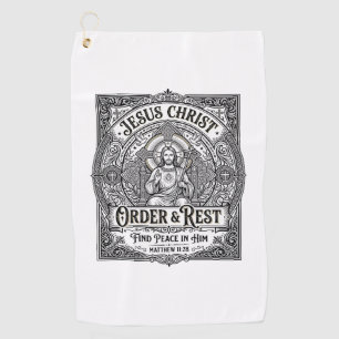 Jesus Declutter Clean Home Shirt Christian Graphic Golf Towel