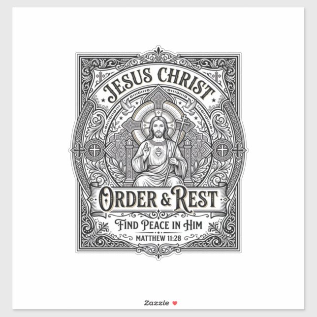 Jesus Declutter Clean Home Shirt Christian Graphic Sticker (Sheet)