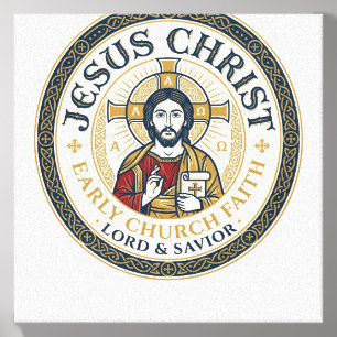 Jesus Desert Fathers Ancient Christian T-Shirt Ins Canvas Photo Tile