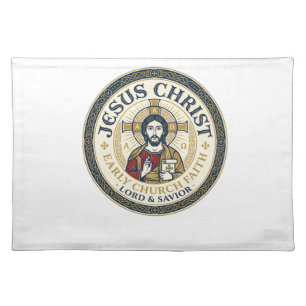 Jesus Desert Fathers Ancient Christian T-Shirt Ins Cloth Placemat