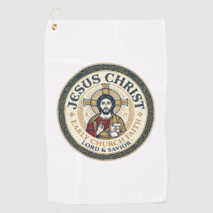 Jesus Desert Fathers Ancient Christian T-Shirt Ins Golf Towel