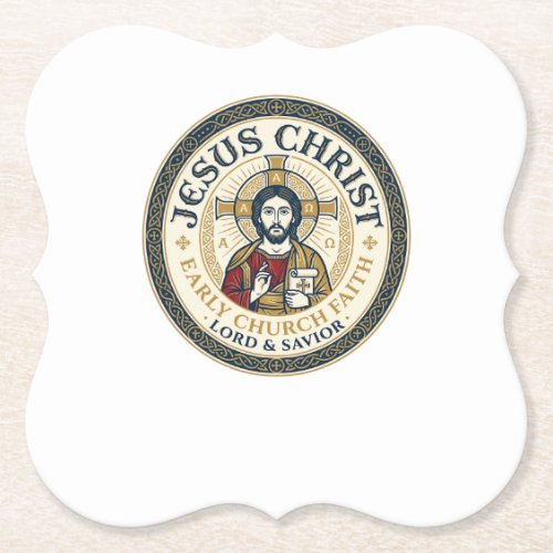 Jesus Desert Fathers Ancient Christian T-Shirt Ins Paper Coaster