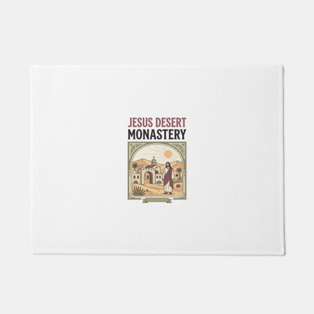 Jesus Desert Monastery Jesus Desert Monastery Chri Doormat (Front)