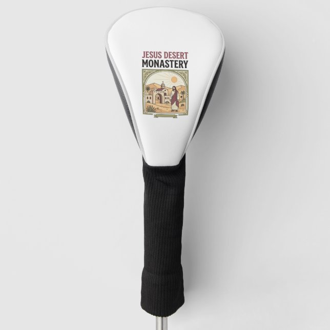 Jesus Desert Monastery Jesus Desert Monastery Chri Golf Head Cover (Front)