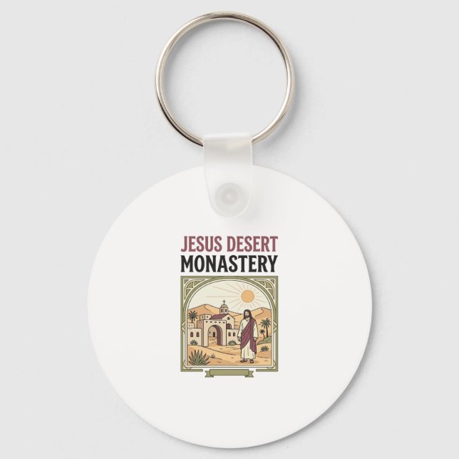 Jesus Desert Monastery Jesus Desert Monastery Chri Keychain (Front)