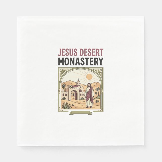 Jesus Desert Monastery Jesus Desert Monastery Chri Napkins (Front)